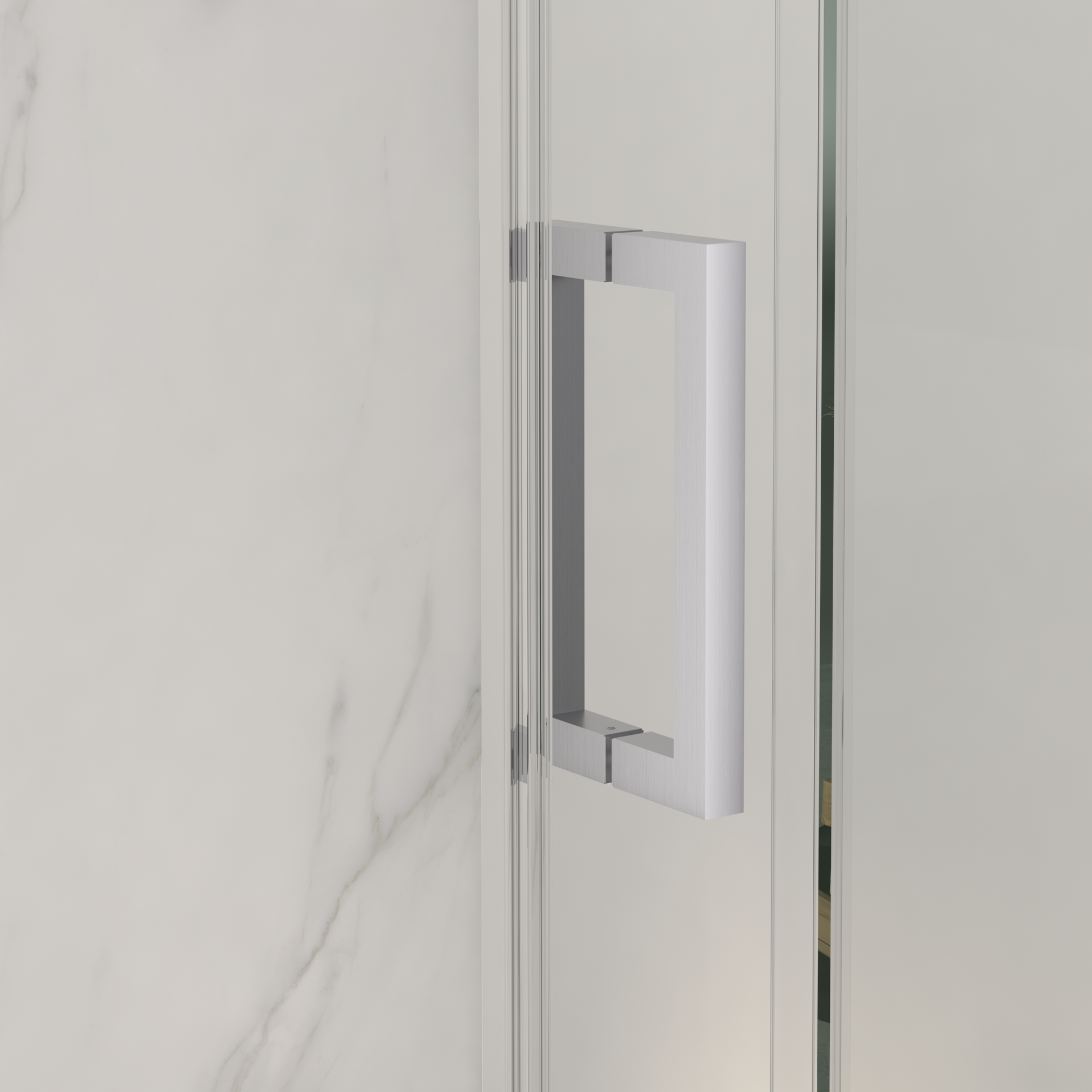 56-60"W x 72"H Frameless Sliding Shower Door,5/16" (8mm) Thick SGCC Tempered Clear Glass,Double Side Easy Clean Coat, Brushed Nickel Finished With Buffer