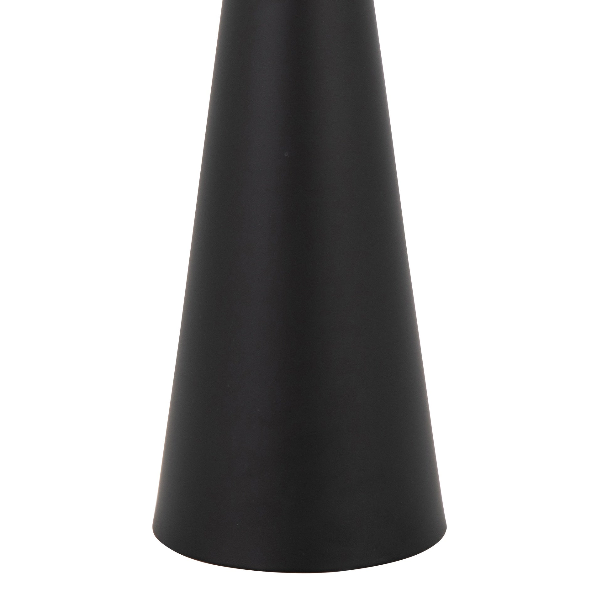 Gemma 22" Contemporary Metal Side Table in Matte Black from Grandview Gallery by LumiSource