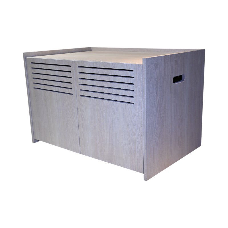 Modern Wooden Cat House with Scratching Pad , Cat Litter Box Enclosure, Spacious Hidden Cat Litter Box -33.46" x 21.06" x 21" , 45.87 lbs