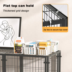 47.2" Dog Crate for Small Medium Large Dogs, Puppy Dog Playpen for Yard Indoor Outdoor Use, Pet Dog Cage Kennel (47.2"L x 23.6"W x 23.6"H)
