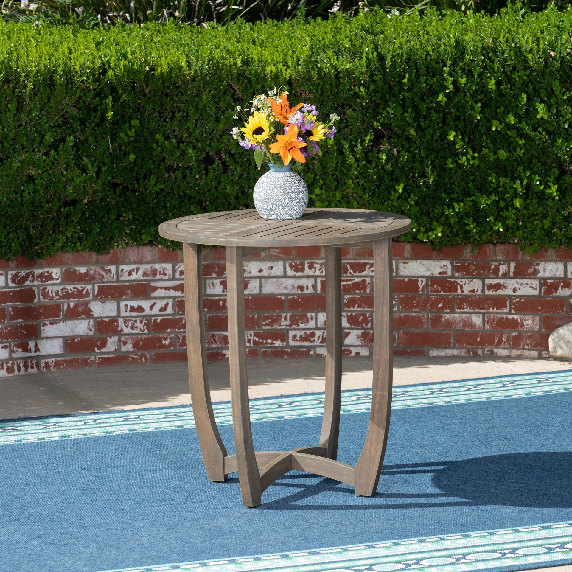HERMOSA 27.5'' CIRCULAR WOOD TABLE