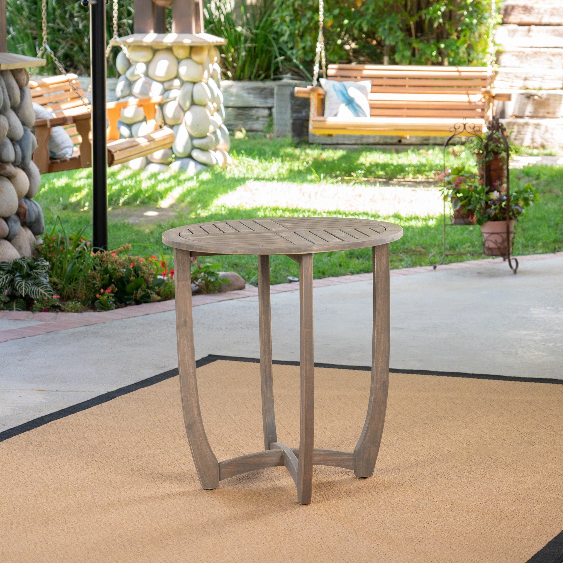 HERMOSA 27.5'' CIRCULAR WOOD TABLE