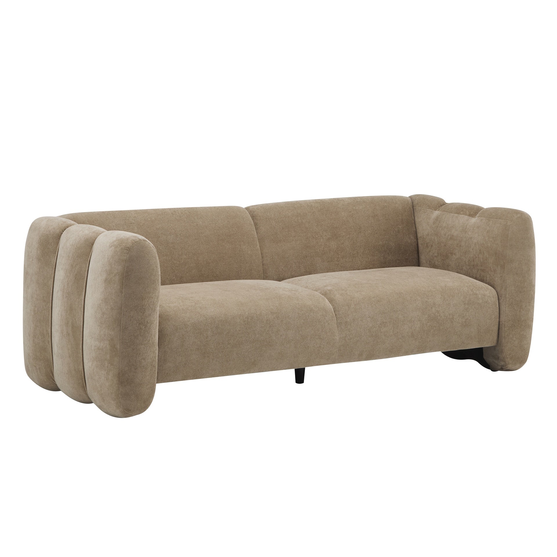 Tonson 83" 3-Seater Velvet Sofa,Wave Design, Living Rooms,Bedrooms,Apartment Office,Nomad