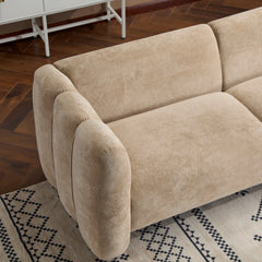 Tonson 83" 3-Seater Velvet Sofa,Wave Design, Living Rooms,Bedrooms,Apartment Office,Nomad