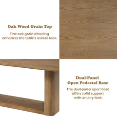 Zoey Oak Dining Table