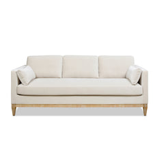 Knox 84" Modern Farmhouse Sofa, French beige Performance Velvet