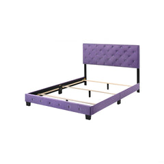 Enchanting Purple Transitional Queen Bed