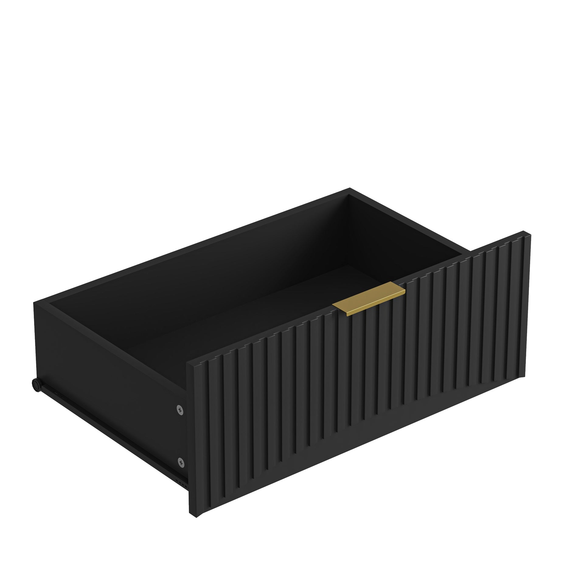 Modern 6-Drawer Dresser, Chest of Drawers for Bedroom, Living Room, Hallway, and Entryway - Large Storage Cabinet, Black,Drawer panel with wavy patterns