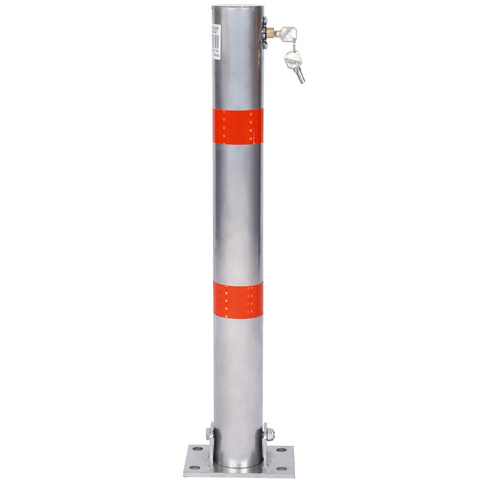 Parking bollard,pole barrier with lock ,car parking protection posts,home garage street decor ,parking barrier Round gray