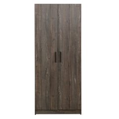 Mia Farmhouse Shoe Cabinet with Six Shelves in Rustic Gray