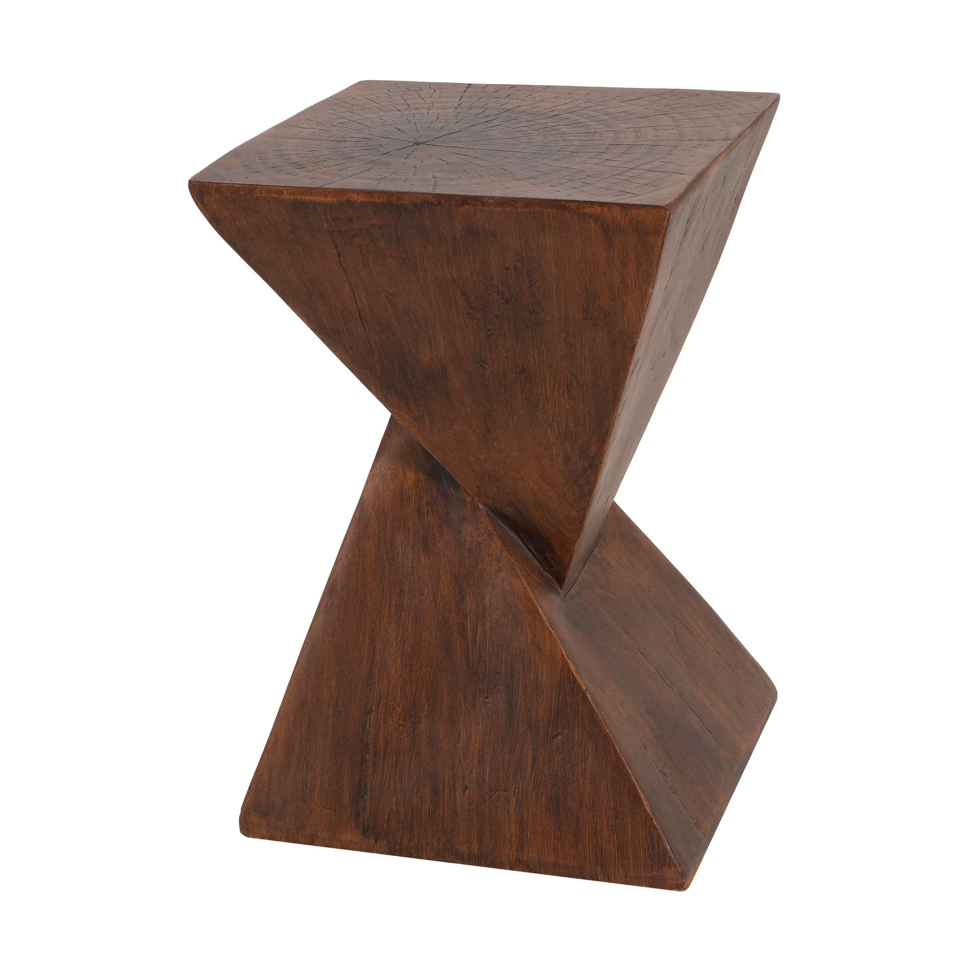 TESS Modern Side Table – Stylish Cent Table Compatible with Living Room, Bedroom, or Office – Versatile Home Furniture with Design and Sturdy Construction,Dark Brown Color