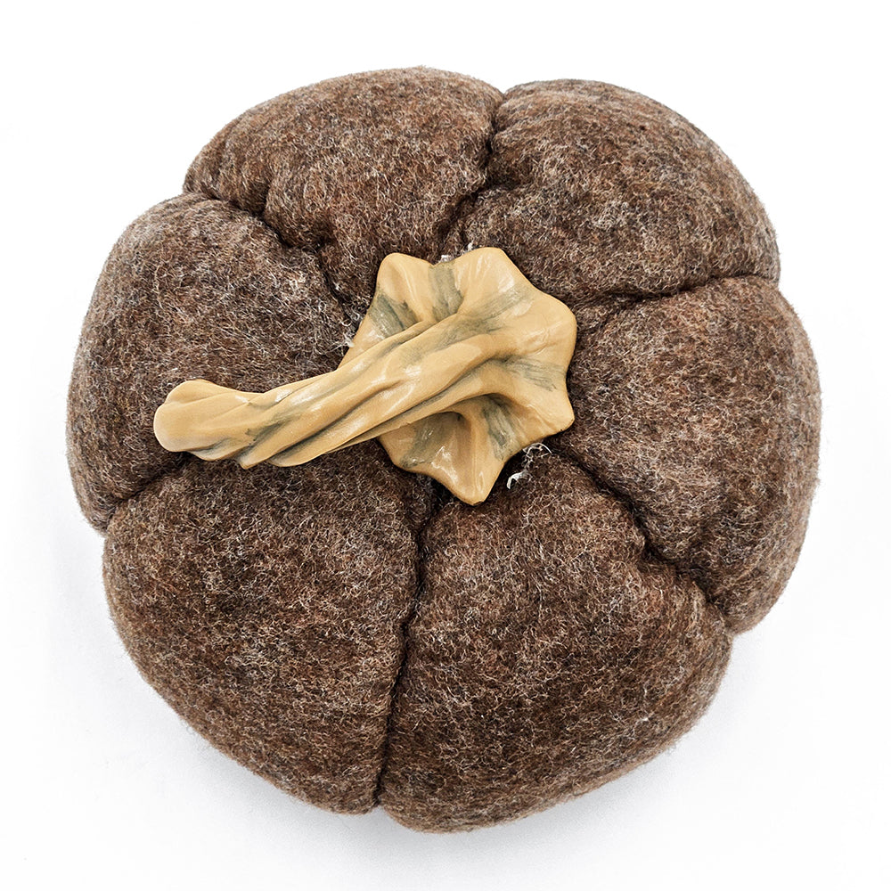 Set of 3, 8.3x8.3x5.5" Brown Pumpkin, Pumpkin Ornament Decor for Holiday Harvest Festival Fall Festival & Thanksgiving