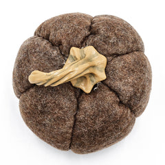 Set of 3, 8.3x8.3x5.5" Brown Pumpkin, Pumpkin Ornament Decor for Holiday Harvest Festival Fall Festival & Thanksgiving