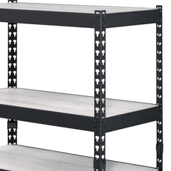 Decmus Natural & Black Finish Bookshelf