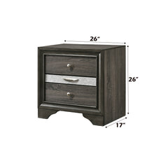 Naima Gray Finish Nightstand