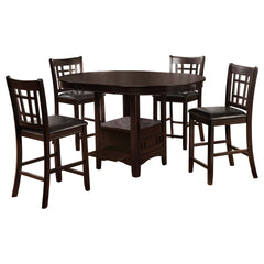 Danford Black and Espresso 5-piece Counter Height Dining Set