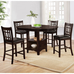 Danford Black and Espresso 5-piece Counter Height Dining Set