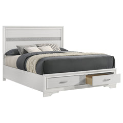 Orchid White Queen Storage Bed