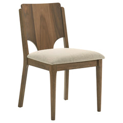 Graham Walnut Upholstered Dining Side Chair (Set of 2)