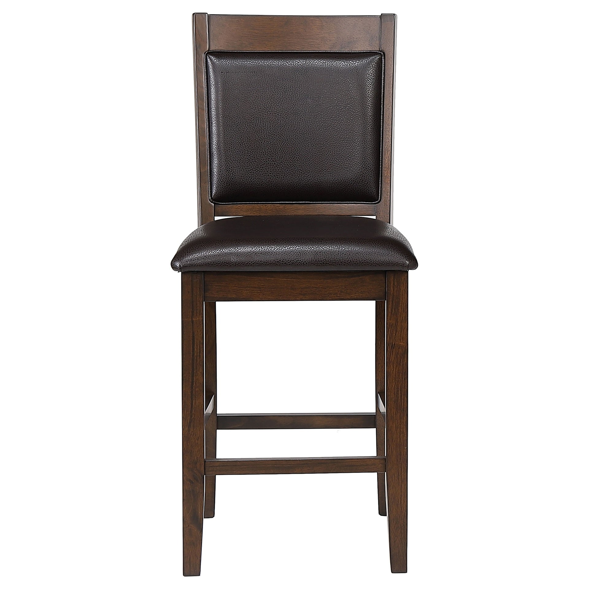 Dewey Walnut Upholstered Counter Chair (Set of 2)
