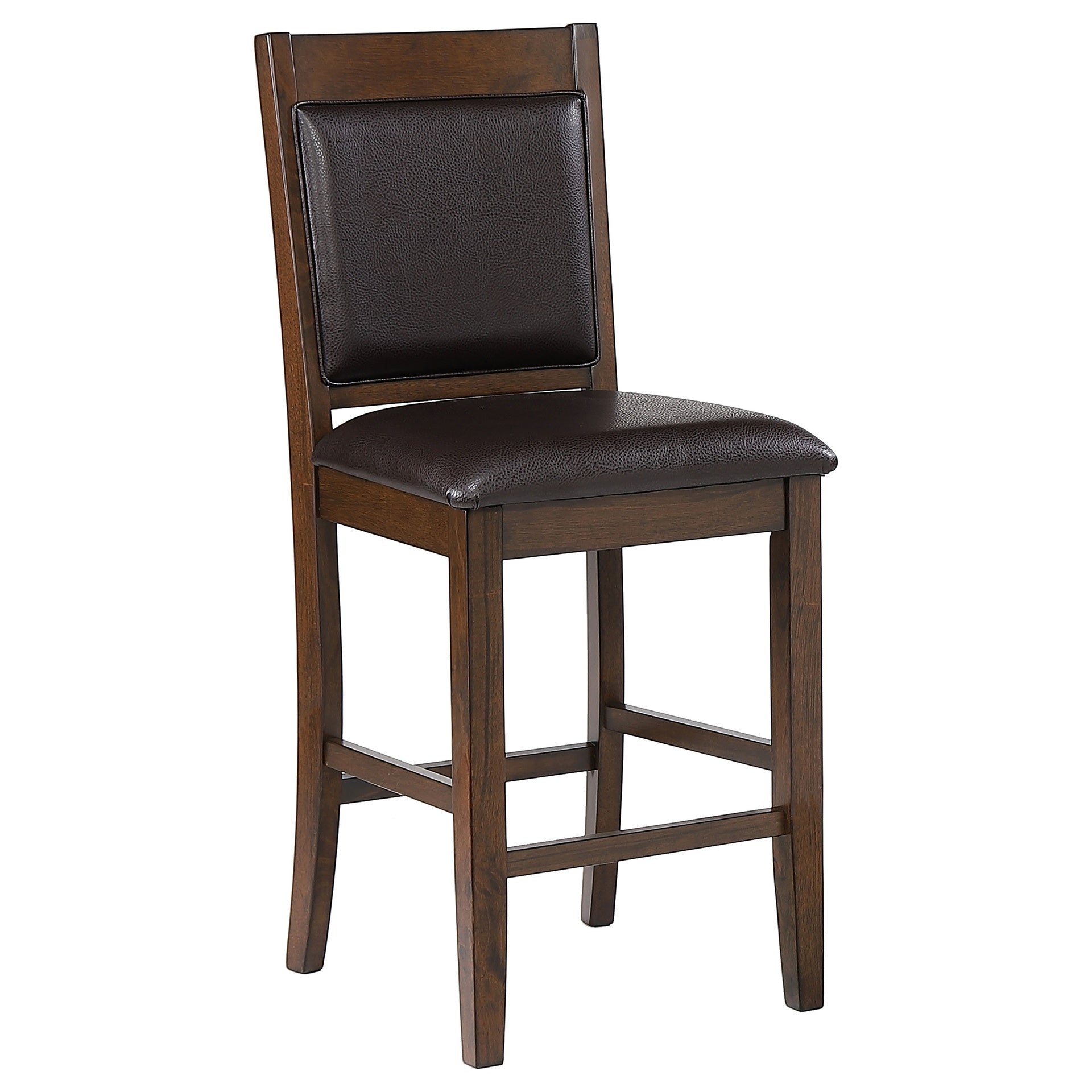 Dewey Walnut Upholstered Counter Chair (Set of 2)