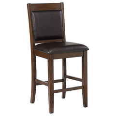 Dewey Walnut Upholstered Counter Chair (Set of 2)
