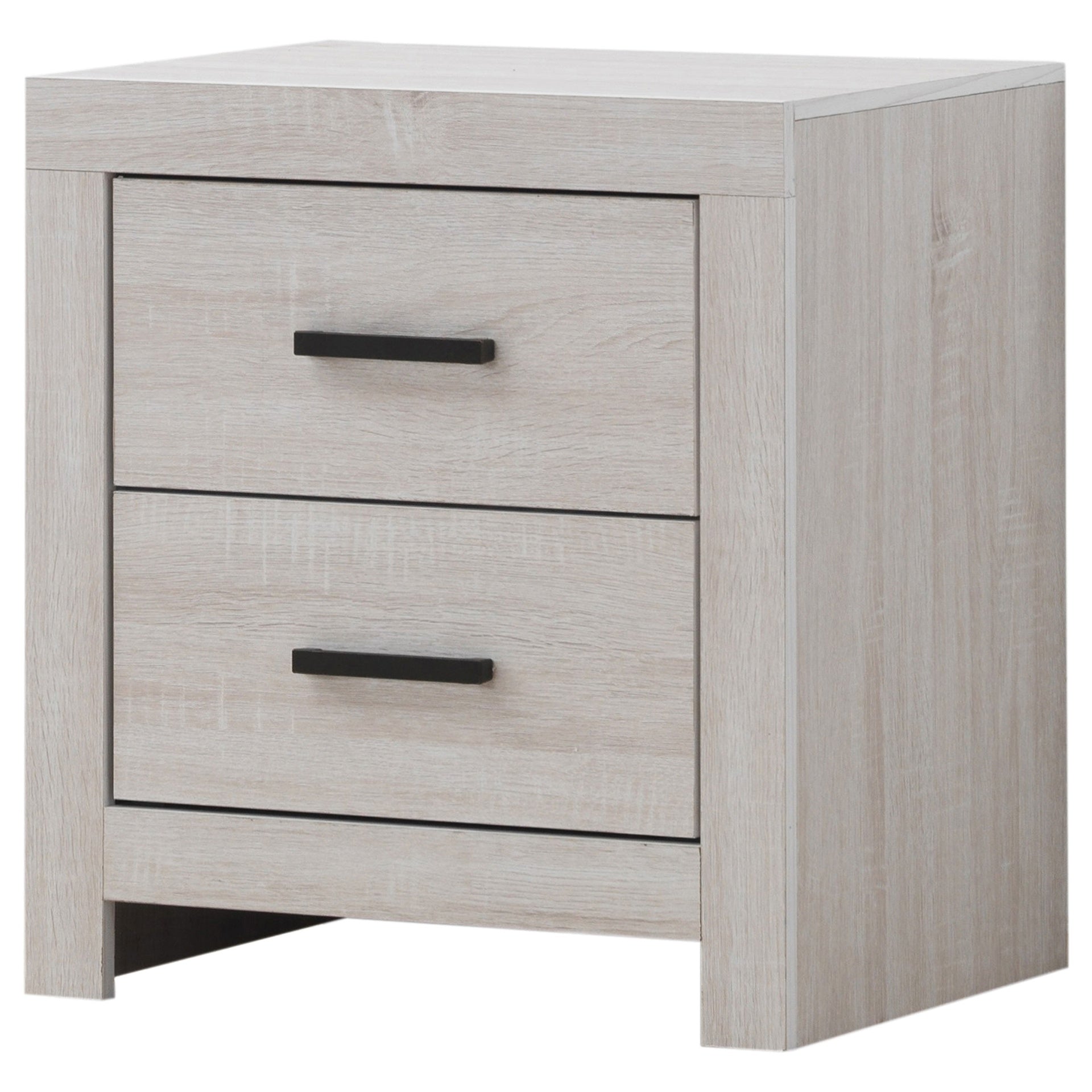 Brantford Coastal White 2-Drawer Nightstand