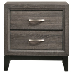 Stephan Grey Oak 2-Drawer Nightstand