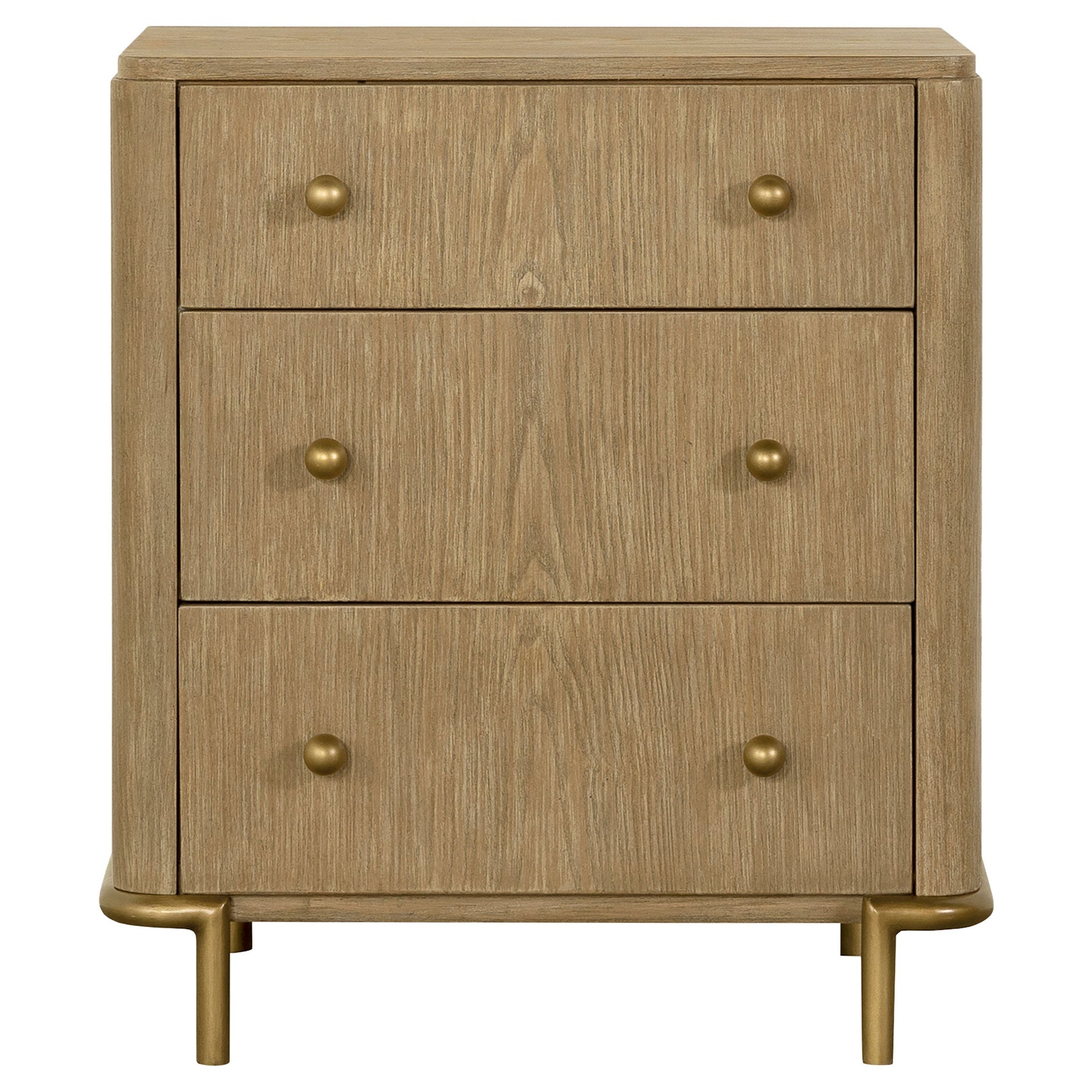 Sand Wash 3-drawer Nightstand with USB Ports