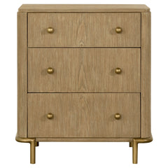 Sand Wash 3-drawer Nightstand with USB Ports