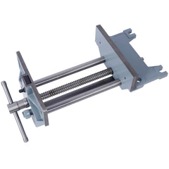 Rapid Action Woodworking Vise Quick Release Lever for Quick Adjustments 9 Inch Jaw Width Made with Heavy-Duty Cast Iron ,GRAY