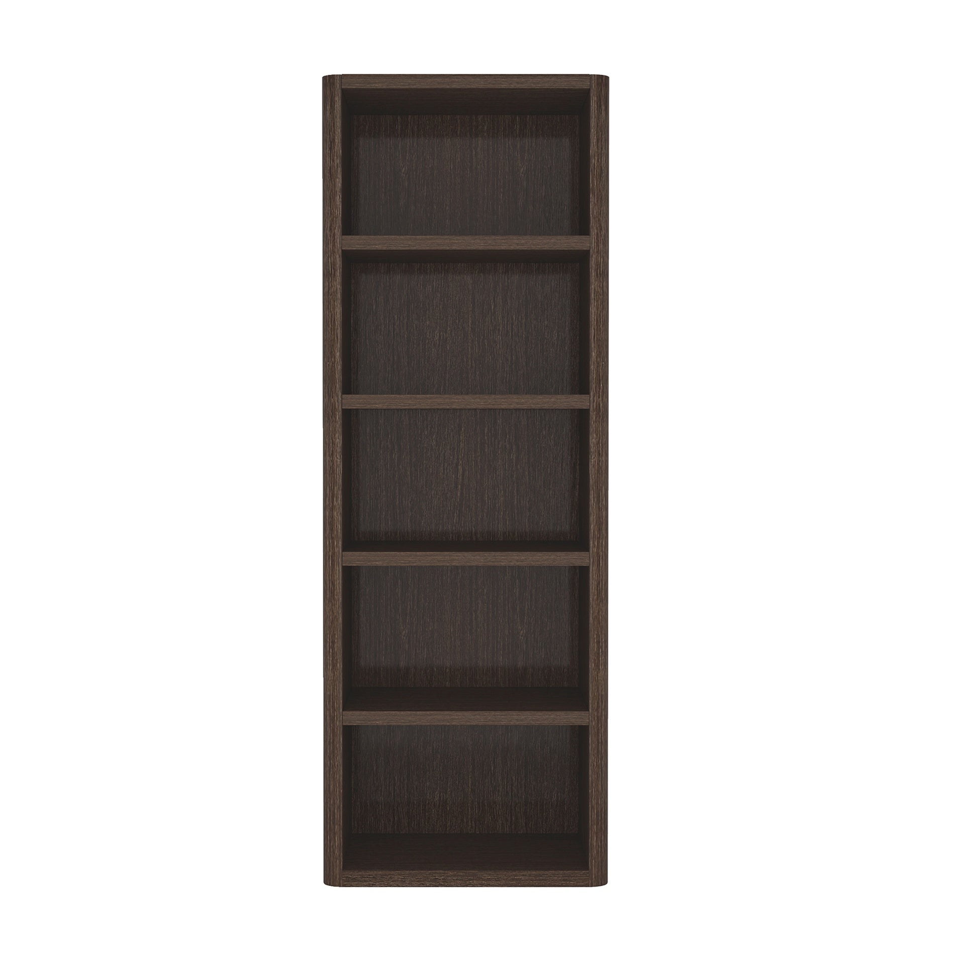 Open Bookcase in Dark Walnut