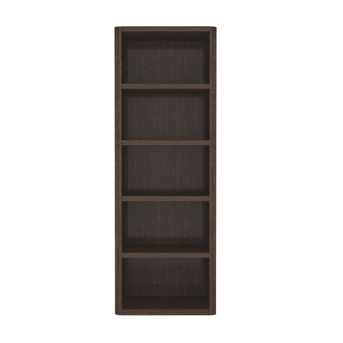 Open Bookcase in Dark Walnut