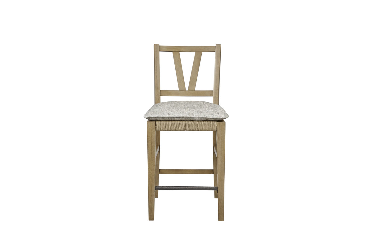 Counter Height Slat Back Chair - Cashew (Set of 2)