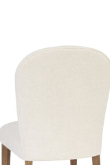Arch Upholstered Chair - Cocoa/White Sand (Set of 2)