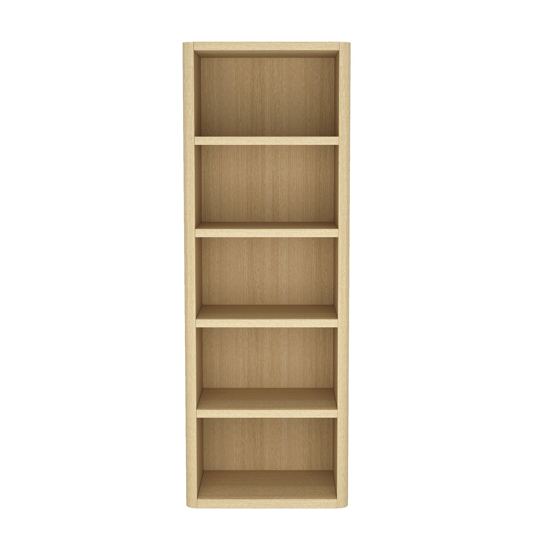 Open Bookcase in Natural Oak