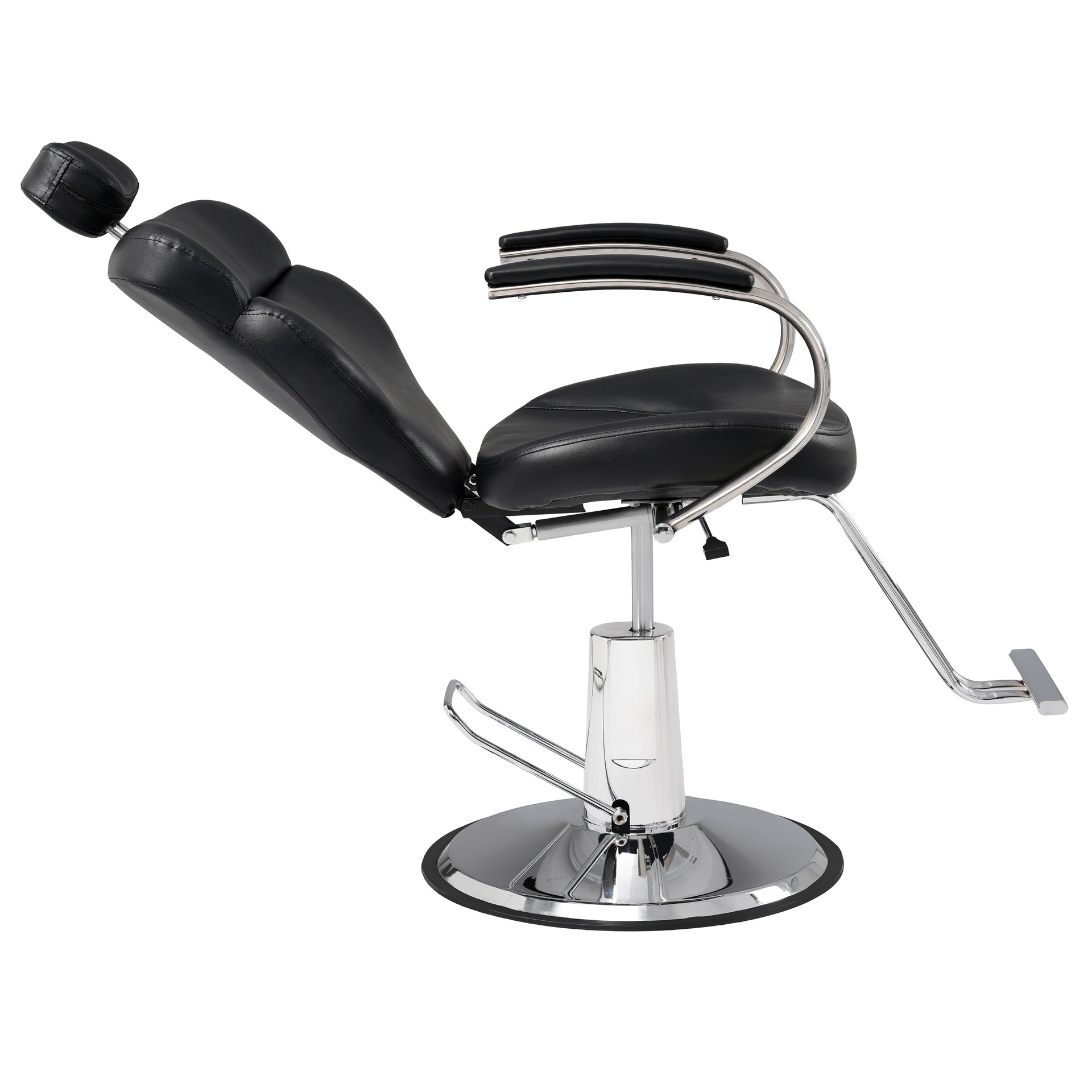 Premium Reclining barber Chair Salon Chair for Hair Stylist with Heavy Duty Hydraulic Pump, 360° Rotation, Tattoo Chair  Shampoo Beauty Salon Equipment,  Max Load Weight 330 Lbs, Black