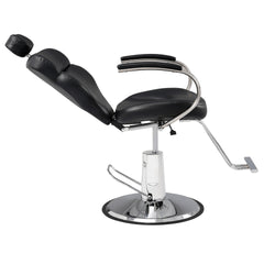 Premium Reclining barber Chair Salon Chair for Hair Stylist with Heavy Duty Hydraulic Pump, 360° Rotation, Tattoo Chair  Shampoo Beauty Salon Equipment,  Max Load Weight 330 Lbs, Black