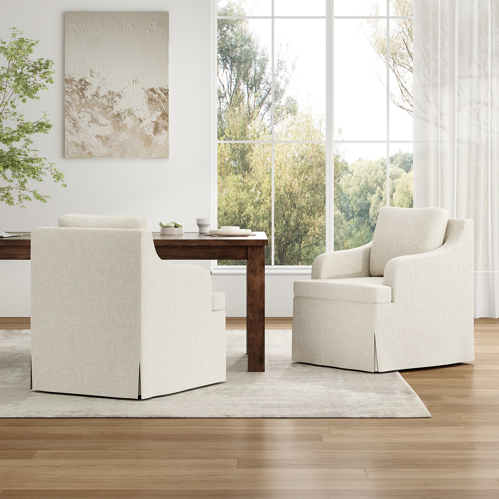 Dining Chair with Armrest,Kitchen Chair with Soft Upholstered and High-Density Sponge Cushion,Accent Chair for Living Room,Bedroom,and Dining Room,Restruant
