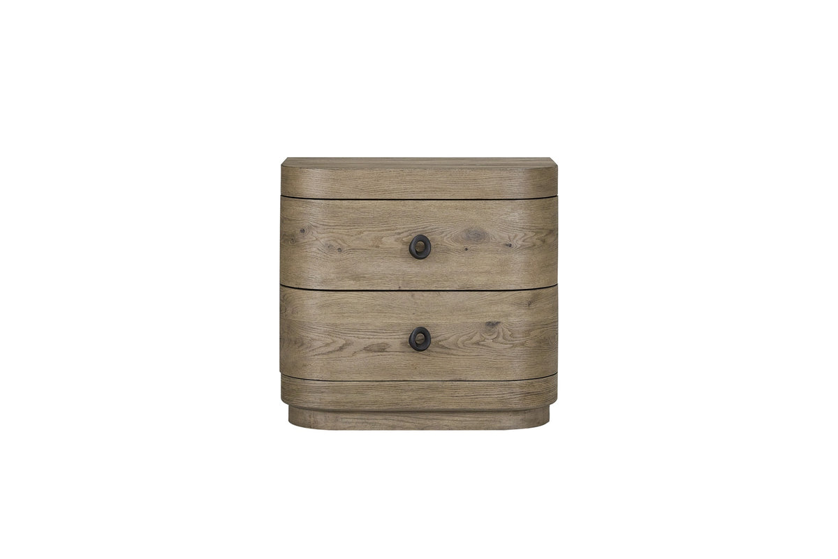 Large 2-Drawer Nightstand in English Knotty Oak