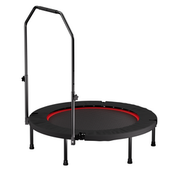 YC 40inch foldable trampoline with handle-Standard-Spring-Black