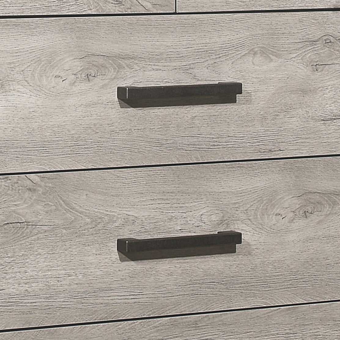 Two-Tone Gray Finish 1pc Bedroom Chest with 5 Storage Drawers Modern Contemporary Furniture