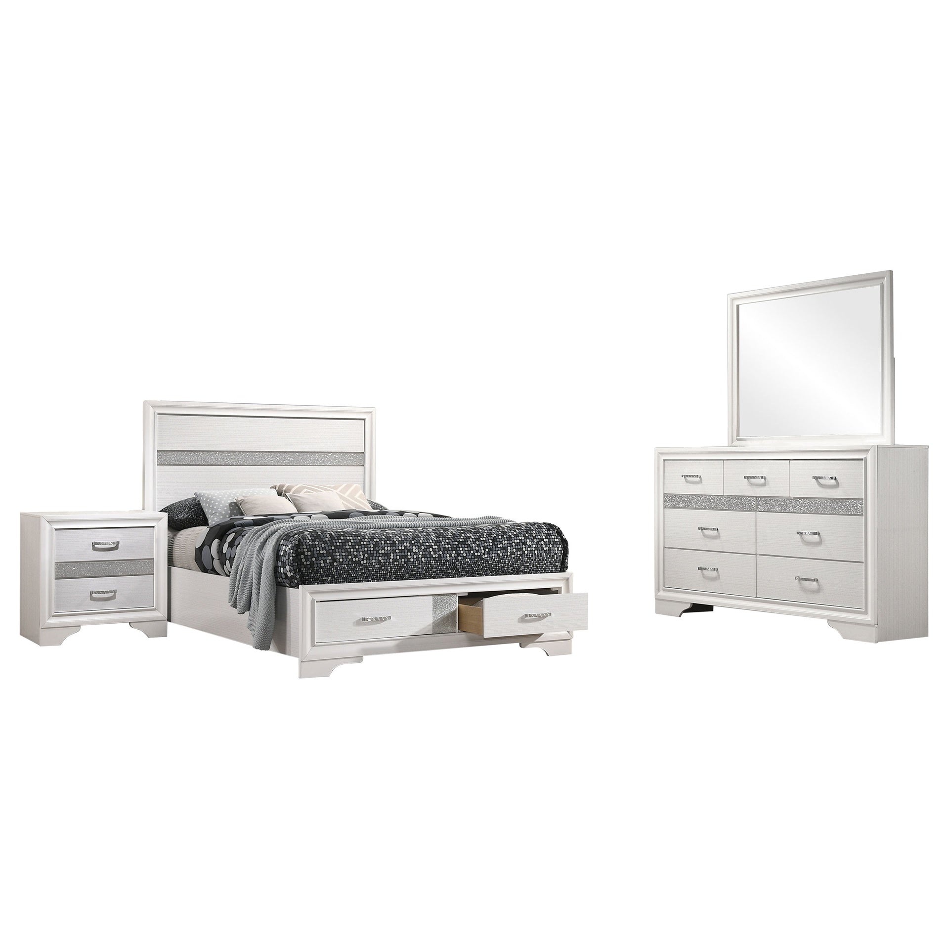 Annie White 4-piece Full Bedroom Set