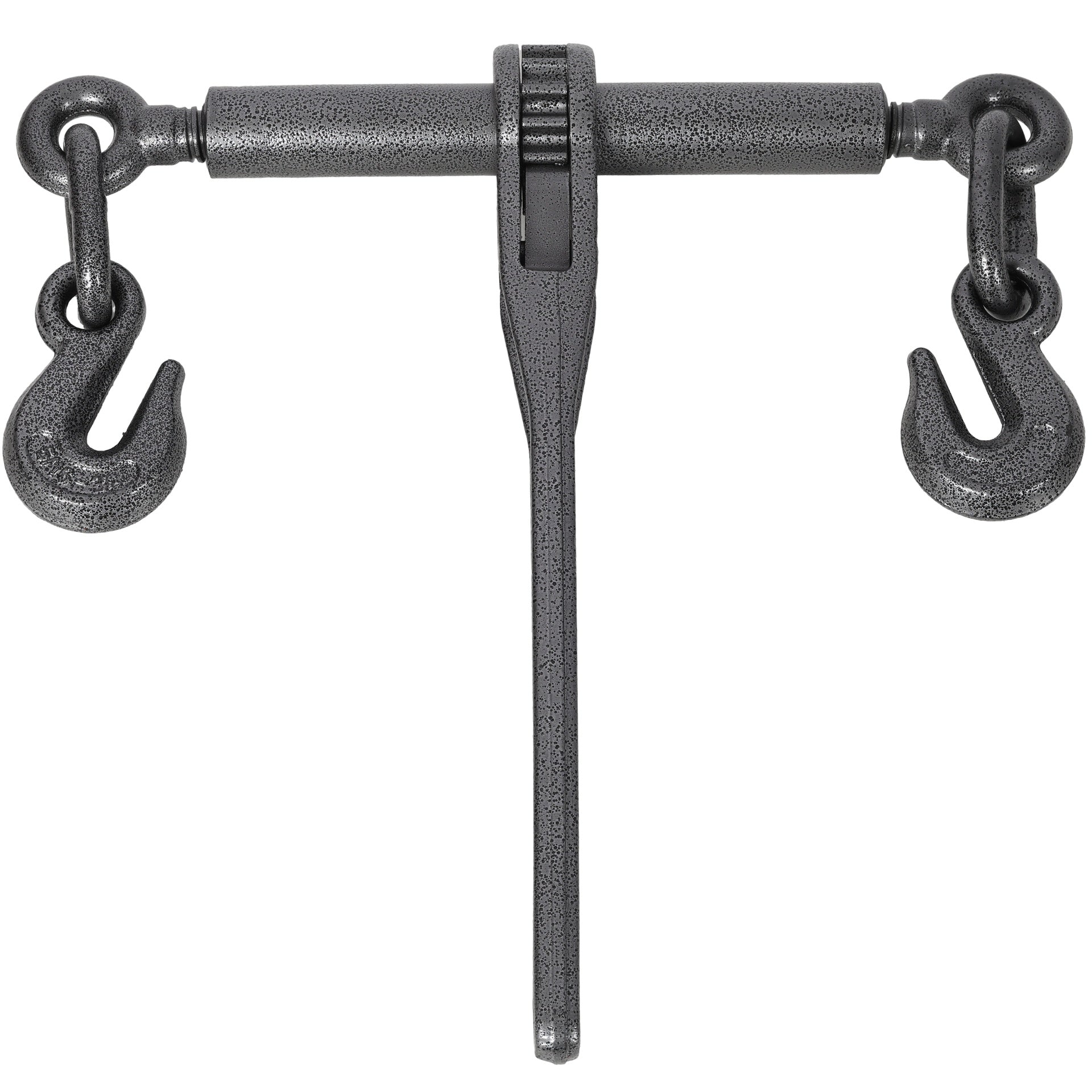 Heavy duty 3/8" – 1/2" Ratchet Binders, 9200lbs Working Load breaking, G70 Hooks Adjustable Length, 4-Pack, Black Hammertone color