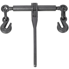 Heavy duty 3/8" – 1/2" Ratchet Binders, 9200lbs Working Load breaking, G70 Hooks Adjustable Length, 4-Pack, Black Hammertone color