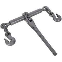 Heavy duty 3/8" – 1/2" Ratchet Binders, 9200lbs Working Load breaking, G70 Hooks Adjustable Length, 4-Pack, Black Hammertone color