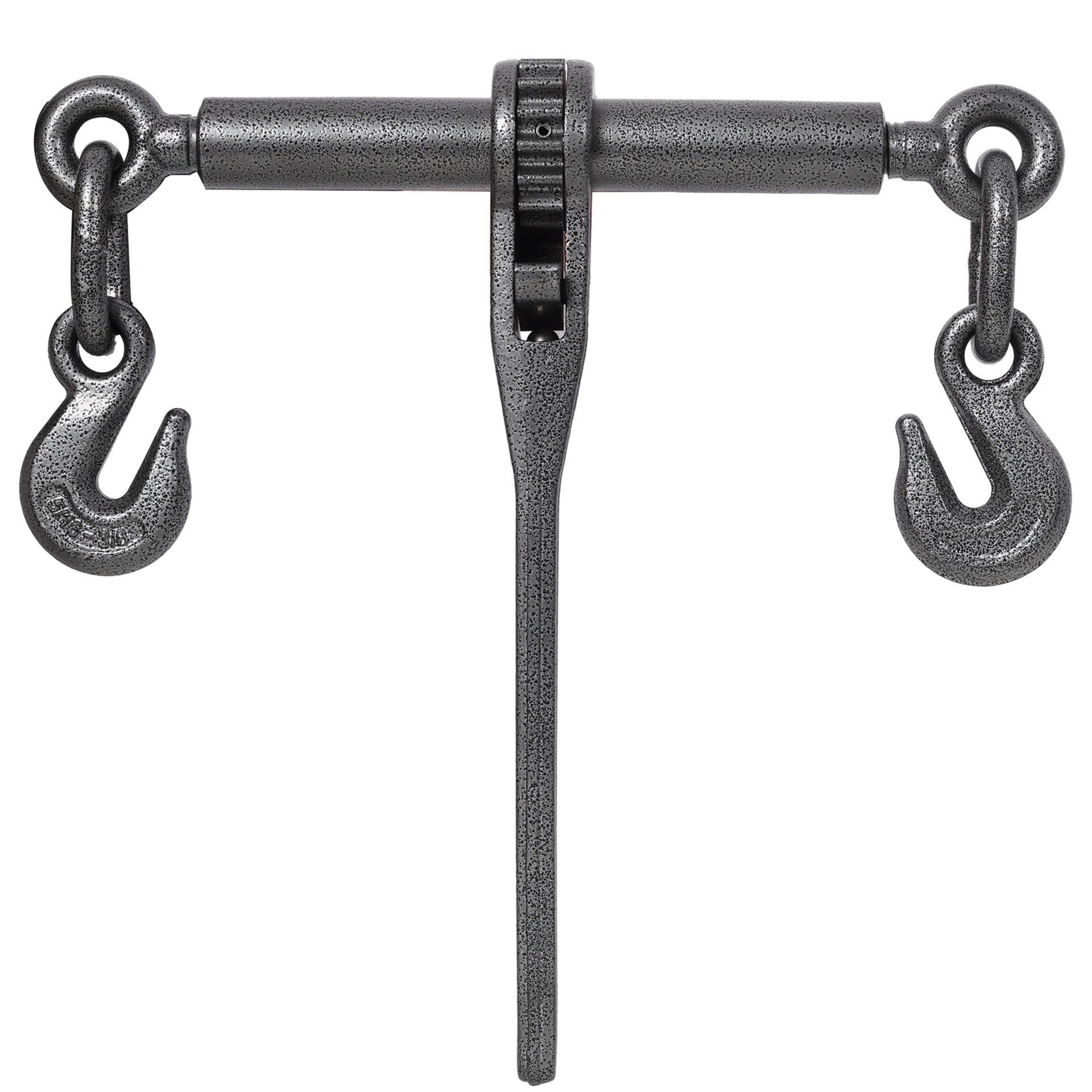 Heavy duty 3/8" – 1/2" Ratchet Binders, 9200lbs Working Load breaking, G70 Hooks Adjustable Length, 4-Pack, Black Hammertone color