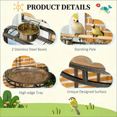 Bird Wooden Stand,Parrot Stand Large Bird Perch Stand