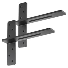 2 Pcs Shelf Brackets 14 inch / 355.6 mm Heavy Duty Floating Shelf Brackets