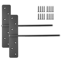 2 Pcs Shelf Brackets 14 inch / 355.6 mm Heavy Duty Floating Shelf Brackets